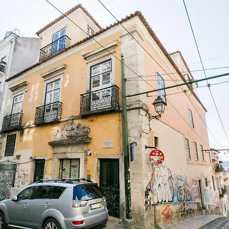 Апартаменты Breathtaking River-city View Two Private Terraces 3 Bedrooms And 3 Bathrooms 17th Century Building Bica Chiado District Лиссабон